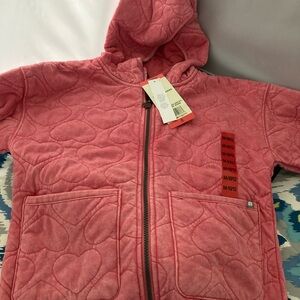 Lucky girls hooded light weight pink jacket